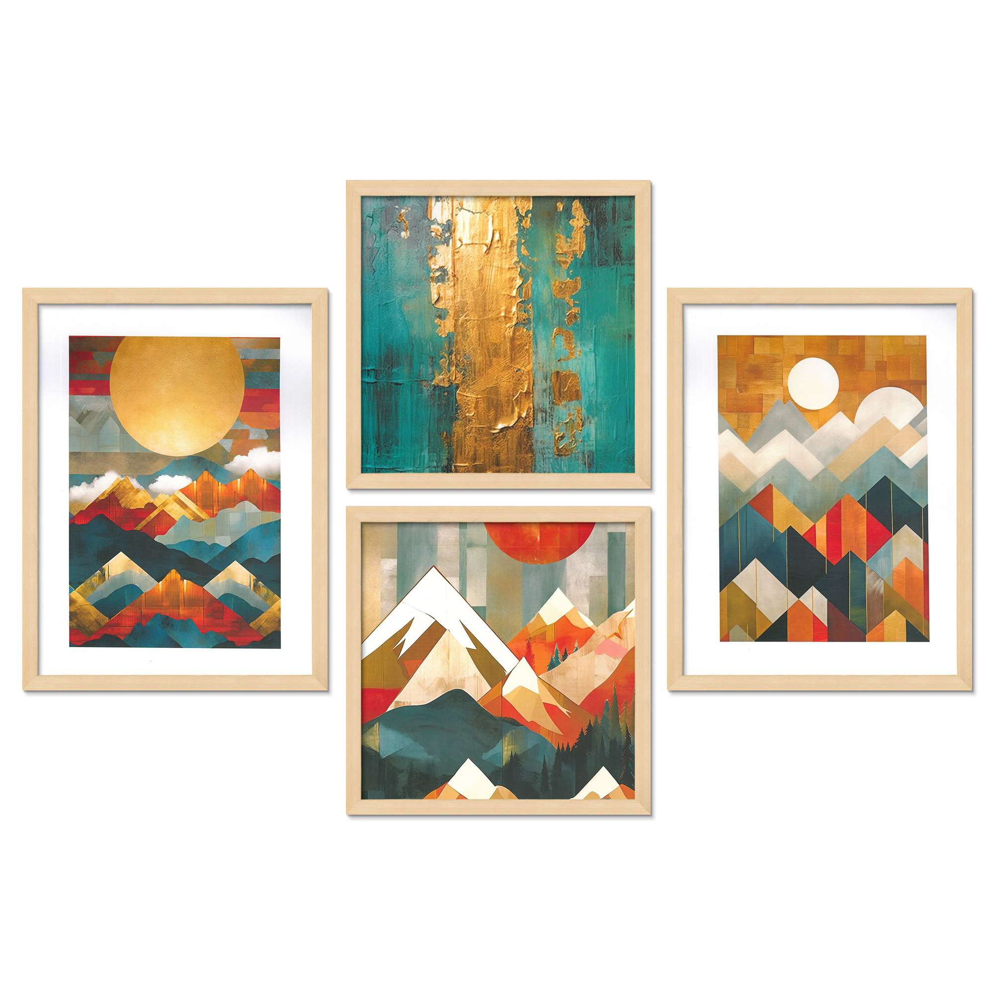 SET OF 4 DIGITAL WALL PAINTING - Image 4