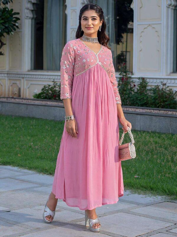 Cotton Printed Kurta with Coordinated Palazzo and Dupatta for Women(XL) - Image 3