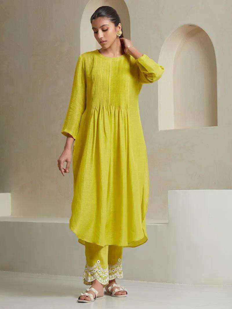 Women?s Traditional Cotton Kurta Palazzo Suit with Dupatta(L) - Image 4