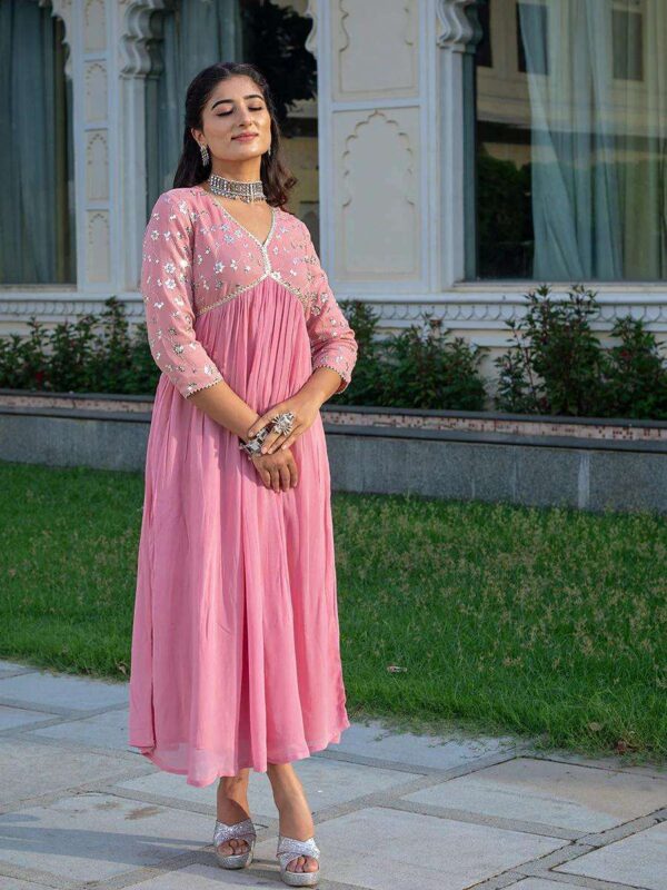 Cotton Printed Kurta with Coordinated Palazzo and Dupatta for Women(XL) - Image 4